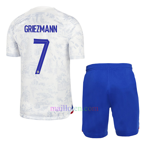 #7 Antoine Griezmann France Away Kit Kids 2022/23 | Mailloten.com