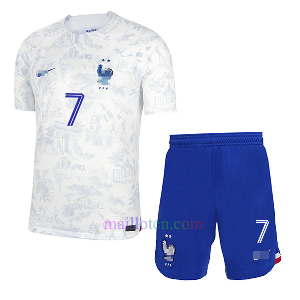 #7 Antoine Griezmann France Away Kit Kids 2022/23 | Mailloten.com 2