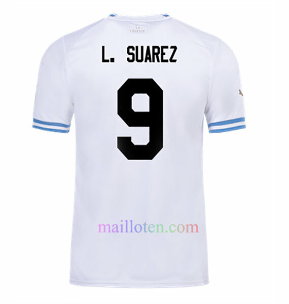 #9 Luis Suárez Uruguay Away Jersey 2022/23 | Mailloten.com