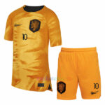 #10 Memphis Depay Netherlands Home Kit Kids 2022/23 | Mailloten.com 3
