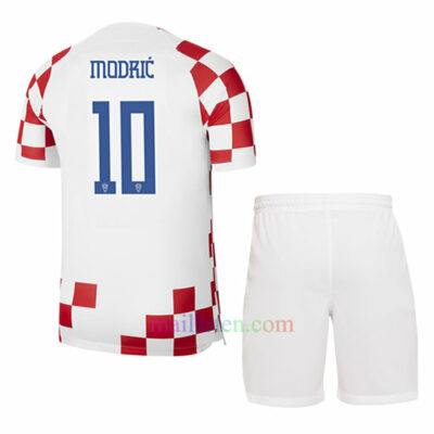 #10 Luka Modrić Croatia Home Kit Kids 2022/23 | Mailloten.com