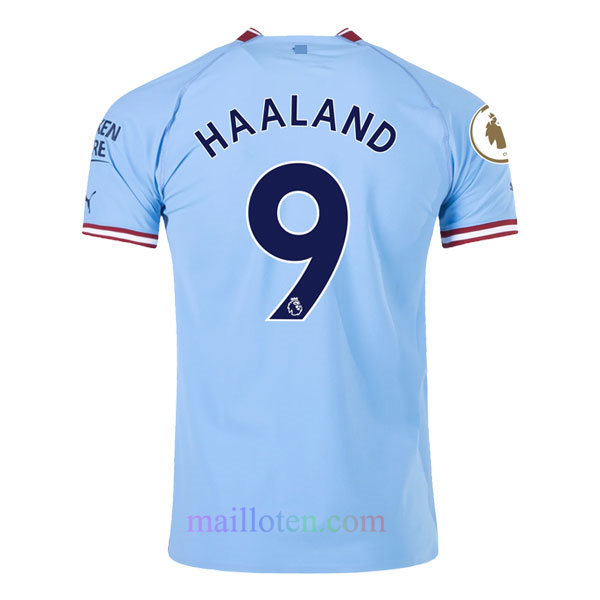 Buy #9 Haaland Manchester City Home Kit Kids 2022/23- Mailloten.com
