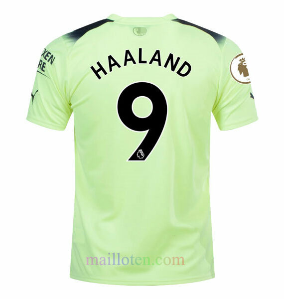 #9 Haaland Manchester City Third Kit Kids 2022/23 | Mailloten.com