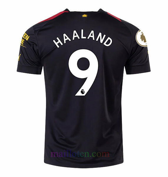 #9 Haaland Manchester City Away Kit Kids 2022/23 | Mailloten.com