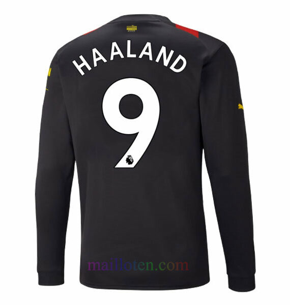 #9 Haaland Manchester City Away Jersey 2022/23 Full Sleeves | Mailloten.com