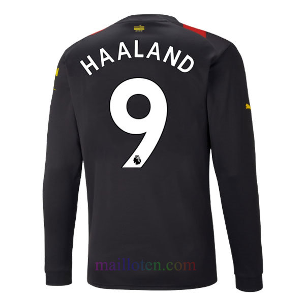 #9 Haaland Manchester City Away Jersey 2022/23 Full Sleeves | Mailloten.com