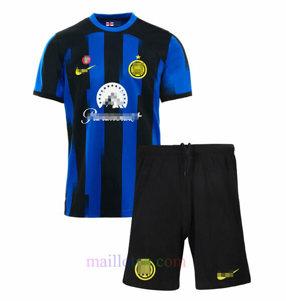 Inter Milan Home Kit Kids 2023/24 | Mailloten.com