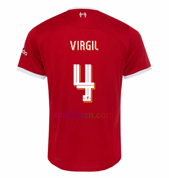 #4 VIRGIL UCL Liverpool Home Jersey 2023/24