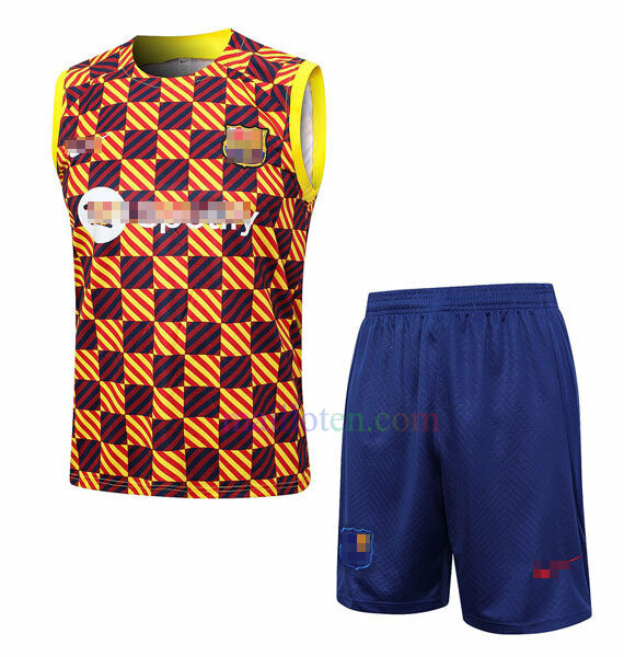 Barcelona Sleeveless Training Kits 2023/24 Yellow