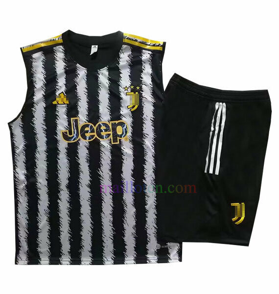 Juventus Sleeveless Training Kits 2023/24 Black-White