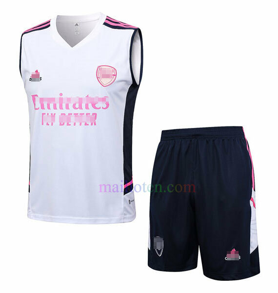 Arsenal Sleeveless Training Kits 2023/24 White