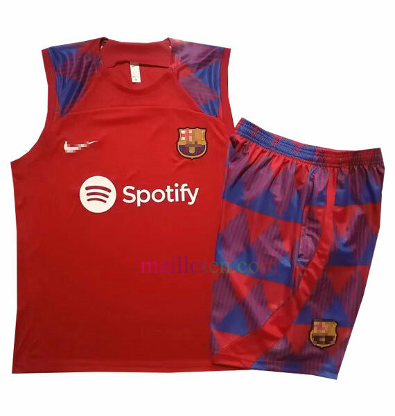Barcelona Sleeveless Training Kits 2023/24 Red
