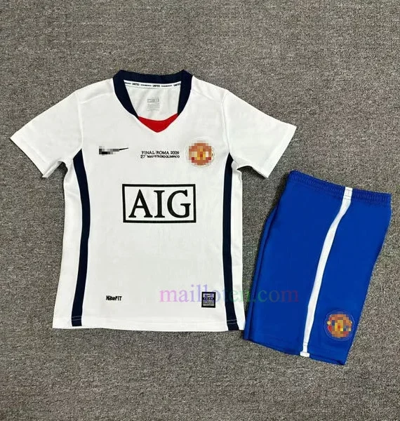 Manchester United Away Kit Kids 2008/09