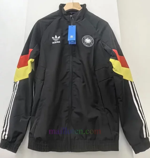 Germany Red-Yellow Stripe Windrunner 2024 Black