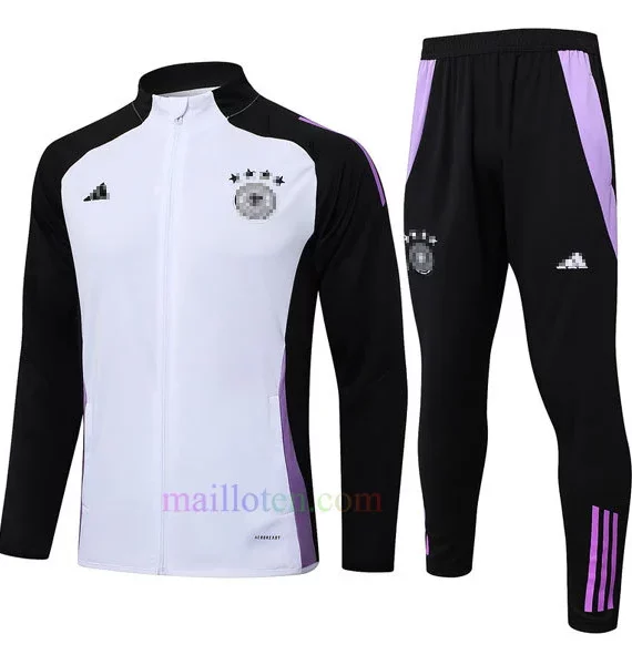 Germany Tracksuit 2024 Full Zip White-Black