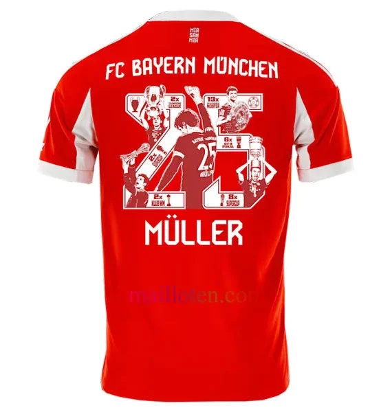 #25 Müller Bayern Munich Home Jersey 2025/26