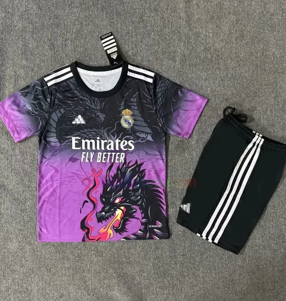 Real Madrid Dragon Kit Kids 2025/26 Purple Real Madrid Dragon Kit Kids 2025/26 Purple